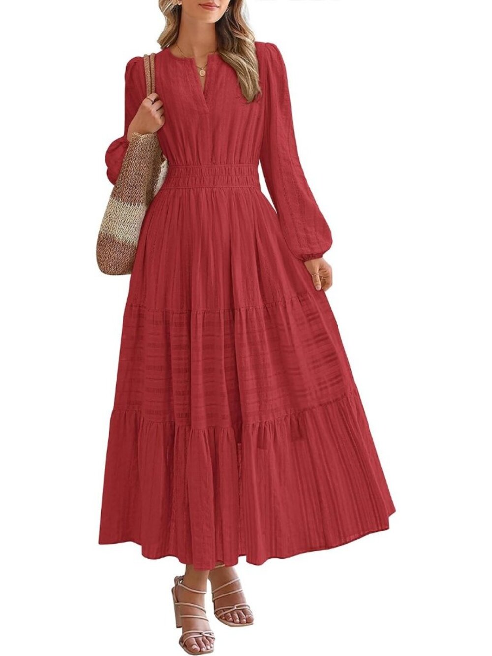 Chic Women's Fall Casual Midi Maxi Dress - Perfect for Everyday Style & Comfort